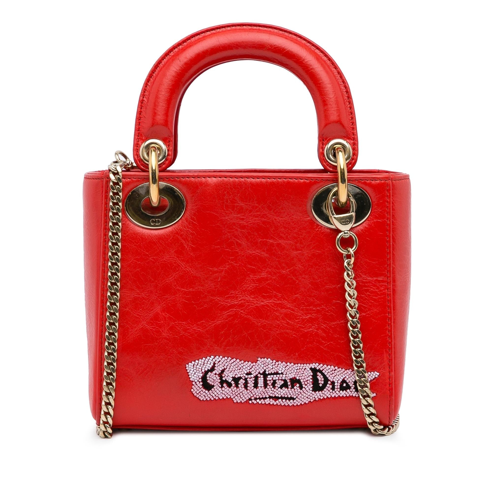 Dior Mini Sequin Embellished Lady Dior (SHG-dYMmW8)