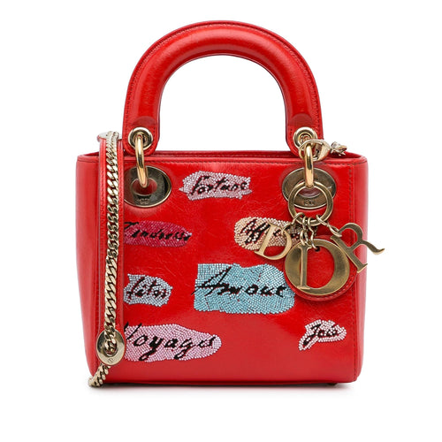 Dior Mini Sequin Embellished Lady Dior (SHG-dYMmW8)