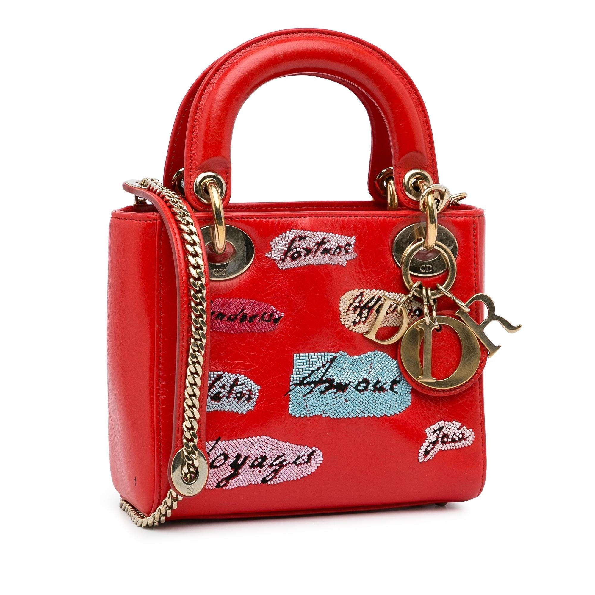 Dior Mini Sequin Embellished Lady Dior (SHG-dYMmW8)