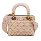 Dior Mini Studded Lambskin Cannage Supple Lady Dior (SHG-Xo4aTr)
