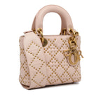 Dior Mini Studded Lambskin Cannage Supple Lady Dior (SHG-Xo4aTr)