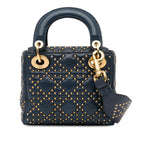Dior Mini Studded Lambskin Cannage Supple Lady Dior (SHG-1sVNpD)