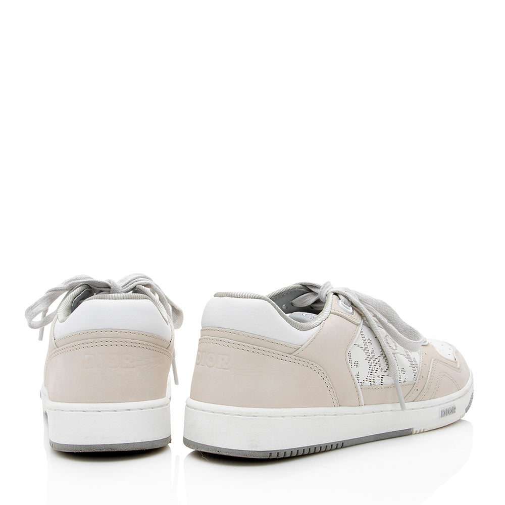 Dior Oblique Calfskin Nubuck Low Top Sneakers - Size 8.5 / 38.5 (SHF-19913)