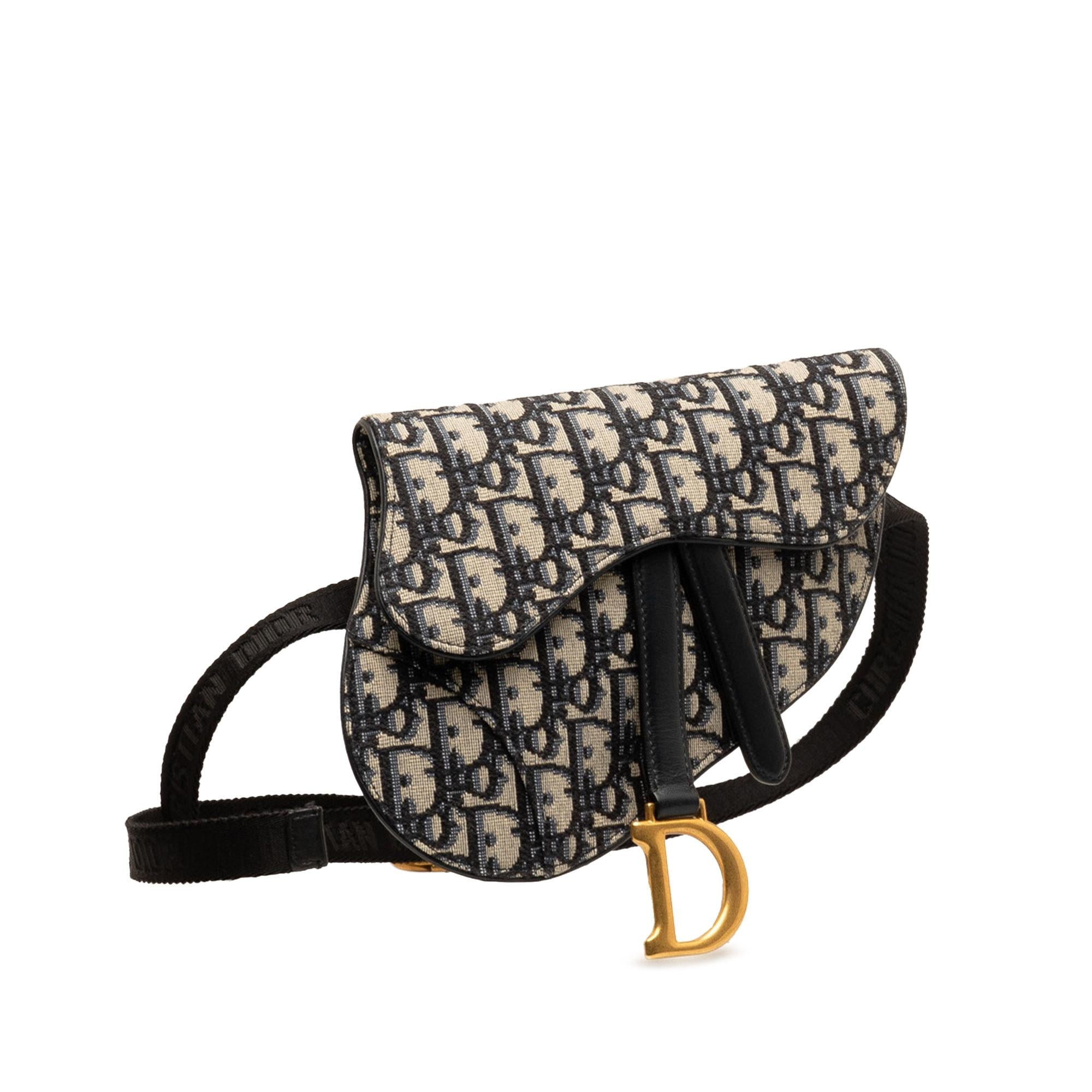 Dior Oblique Canvas Saddle Belt Bag (SHG-ZaE7b5)