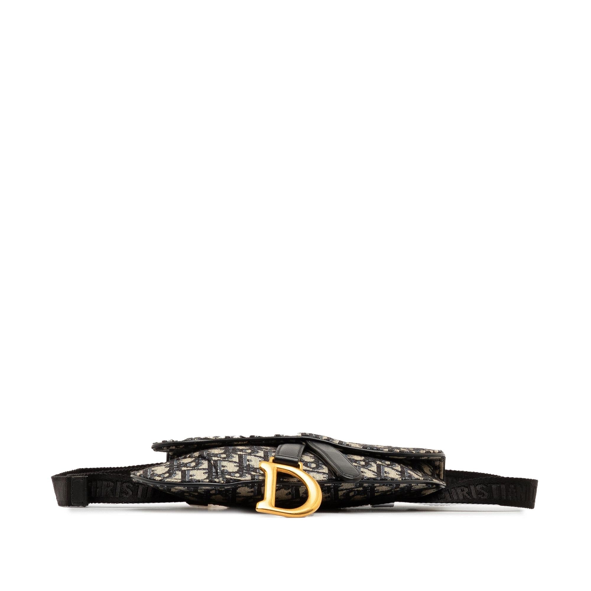 Dior Oblique Canvas Saddle Belt Bag (SHG-eu4SAa)