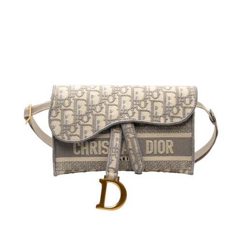 Dior Oblique Saddle Slim Belt Pouch (SHG-XFaEWA)