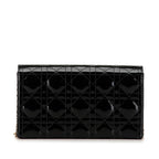 Dior Patent Cannage Lady Dior Pouch (SHG-mdwJ09)