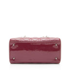 Dior Patent Leather Lady Dior Medium Tote (SHF-Tr4vgf)
