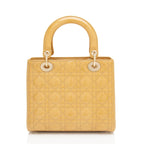Dior Patent Leather Lady Dior Medium Tote (SHF-PF9eaq)