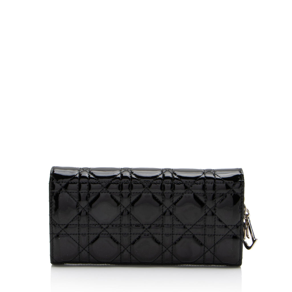 Dior Patent Leather Lady Dior Wallet on Chain (SHF-rovhu8)