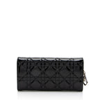 Dior Patent Leather Lady Dior Wallet on Chain (SHF-rovhu8)