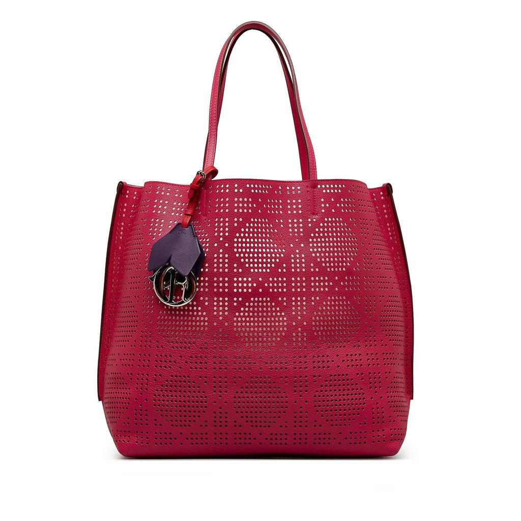 Dior Perforated Cannage Dioriva Tote (SHG-B6R2WX)