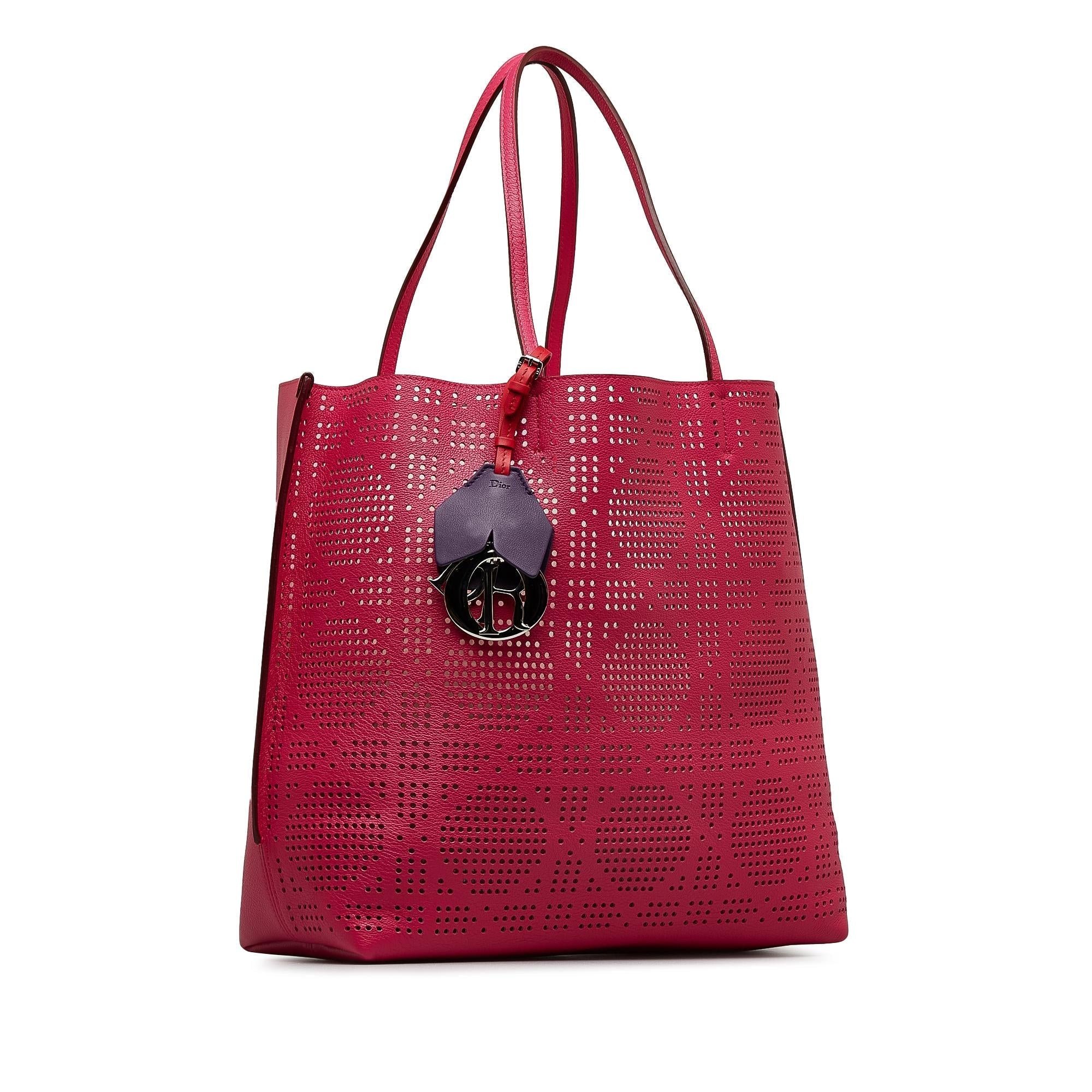 Dior Perforated Cannage Dioriva Tote (SHG-u7MifQ)
