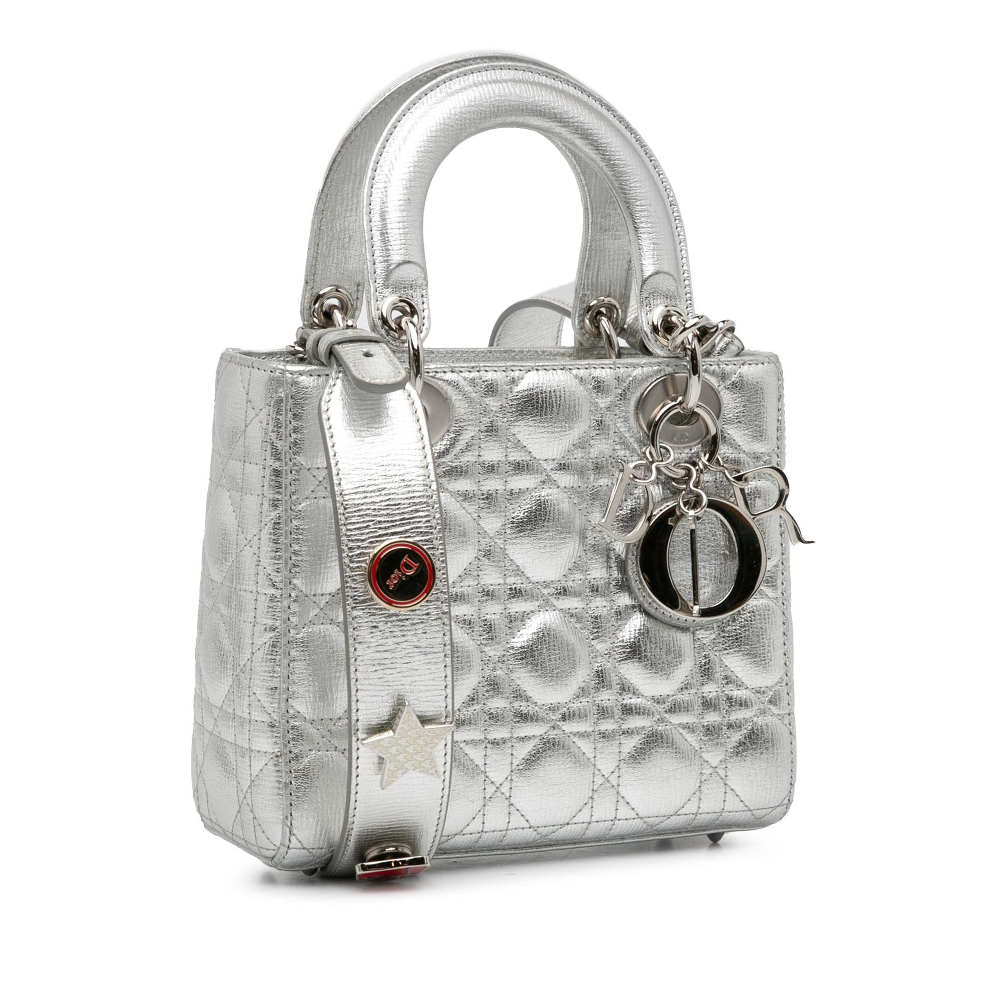 Dior Small Calfskin Cannage My ABCDior Lady Dior (SHG-xuBFud)