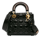 Dior Small Crinkled Patent Cannage Lucky Badges My Lady Dior (SHG-hlArBP)