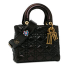 Dior Small Crinkled Patent Cannage Lucky Badges My Lady Dior (SHG-Skvge5)