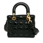 Dior Small Crinkled Patent Cannage Lucky Badges My Lady Dior (SHG-MjDnlI)