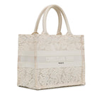 Dior Small D-Lace Embroidery Book Tote (SHG-x9rHGK)