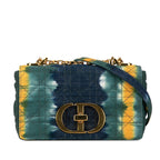 Dior Small Denim Tie-Dye Cannage Caro Bag (SHG-I4UK0n)