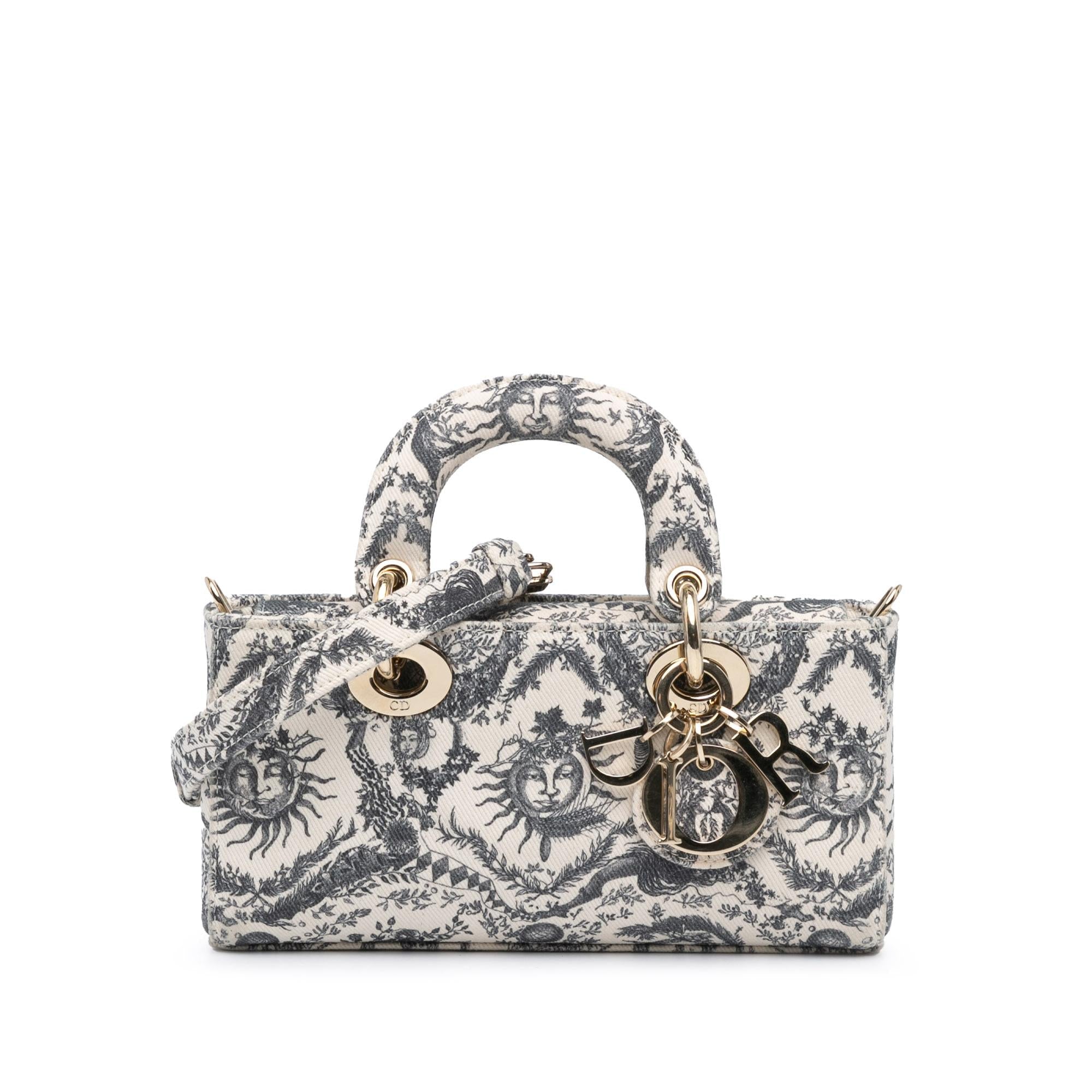 Dior Small Denim Toile de Jouy Soleil Lady D Joy (SHG-INLlAR)