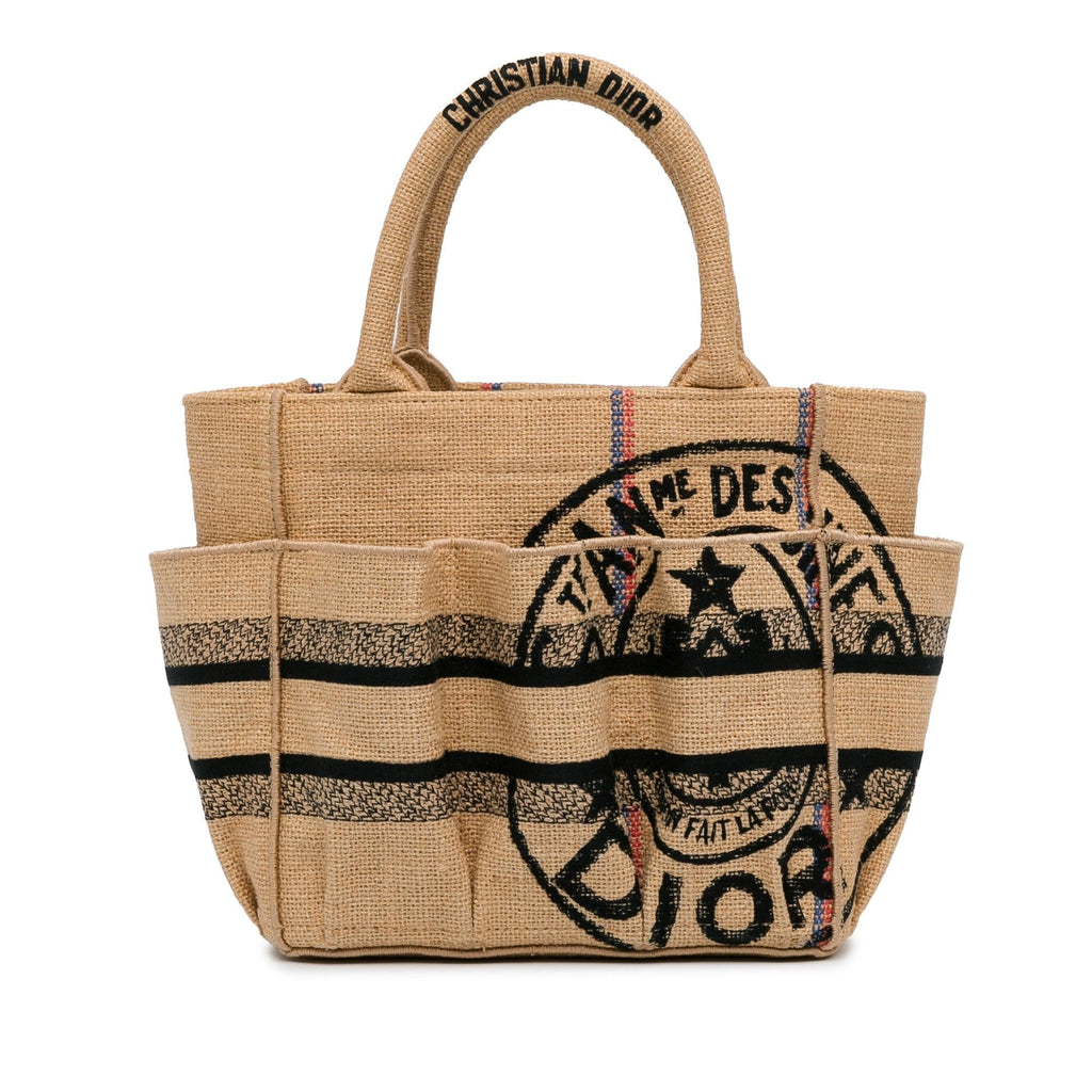 Dior Small Jute Catherine Tote (SHG-VKlbyu)