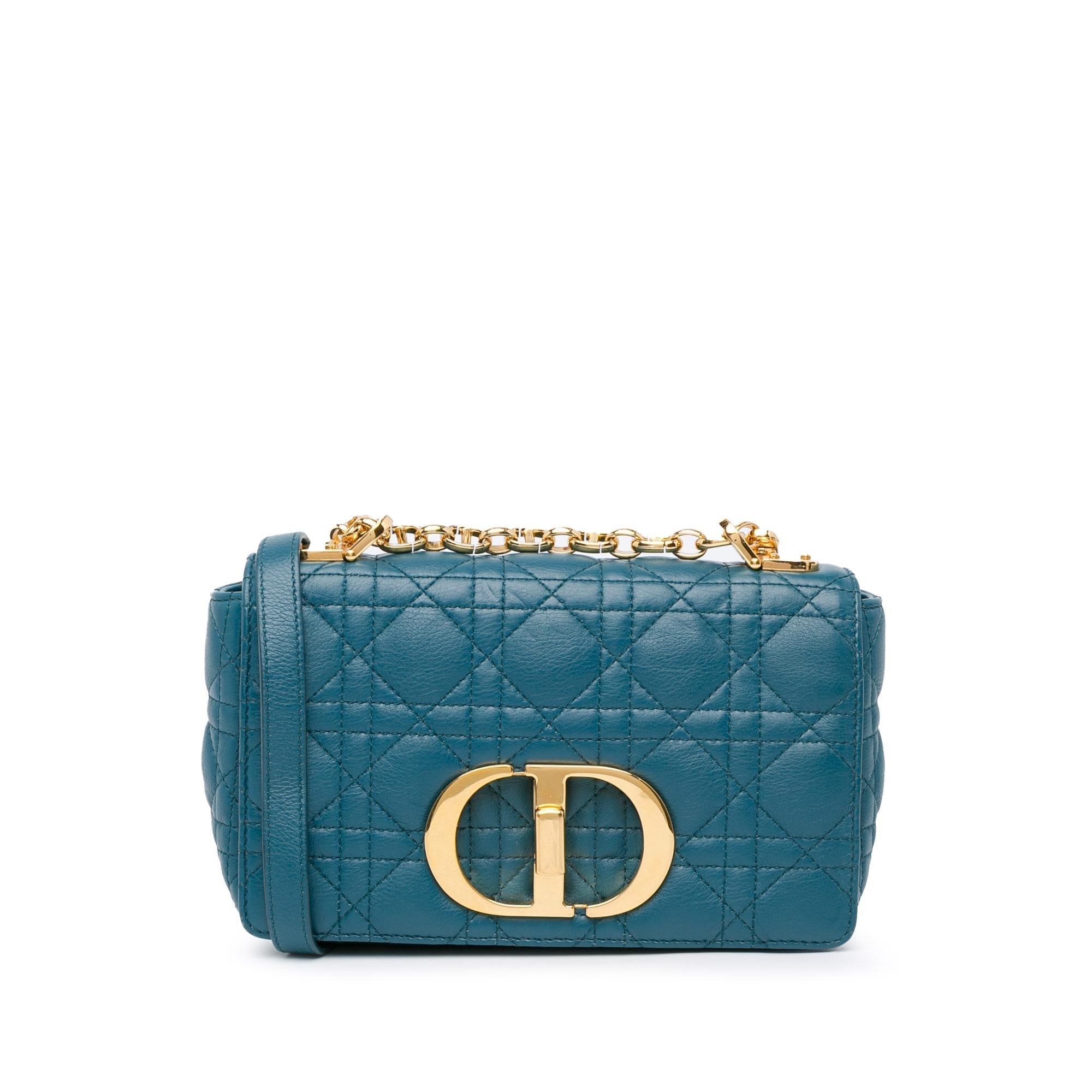 Dior Small Lambskin Cannage Caro Crossbody (SHG-SpEBNe)