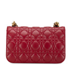 Dior Small Lambskin Cannage DiorAddict Flap (SHG-nouORD)