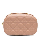 Dior Small Lambskin Cannage DiorTravel Vanity Case (SHG-7AvCAt)