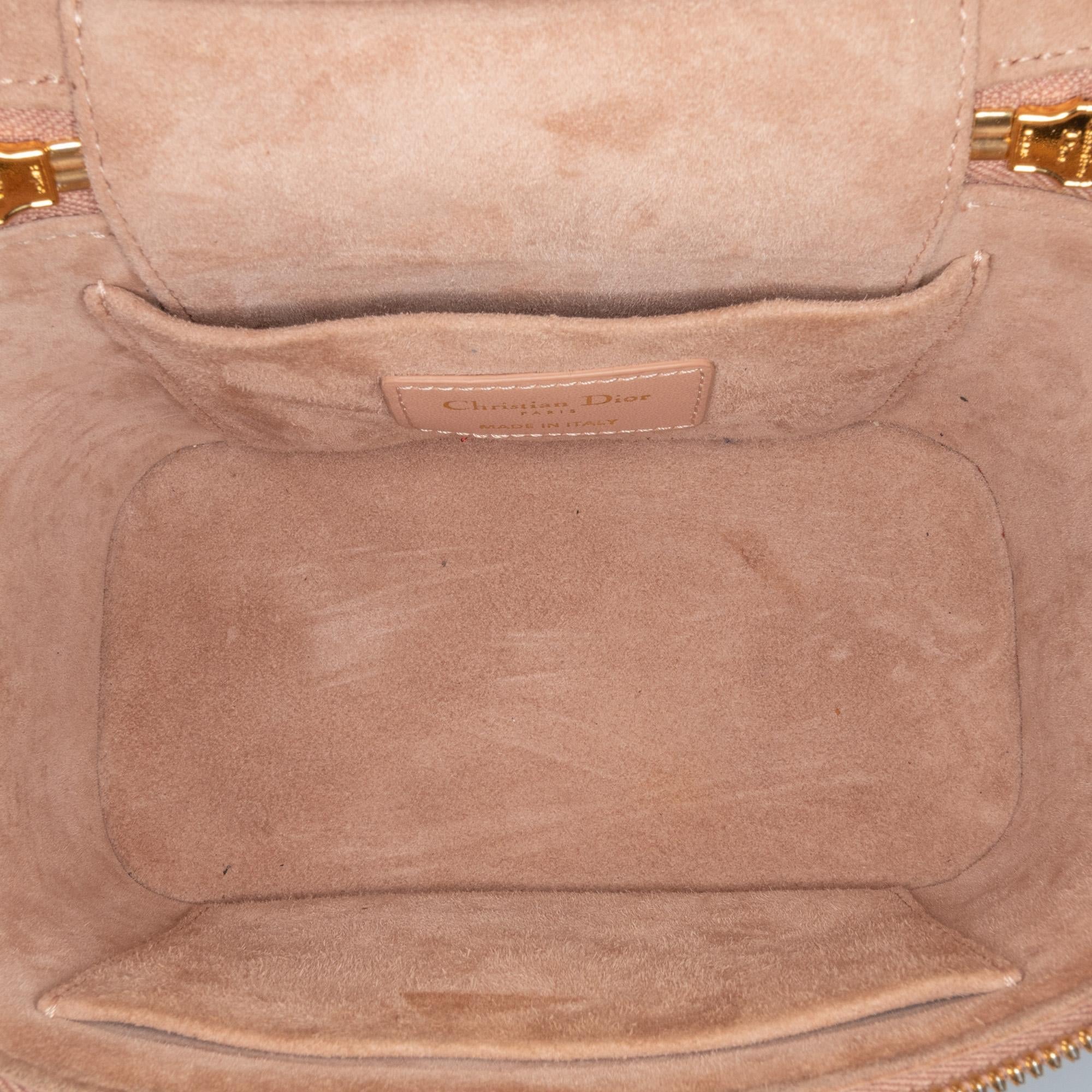 Dior Small Lambskin Cannage DiorTravel Vanity Case (SHG-7AvCAt)