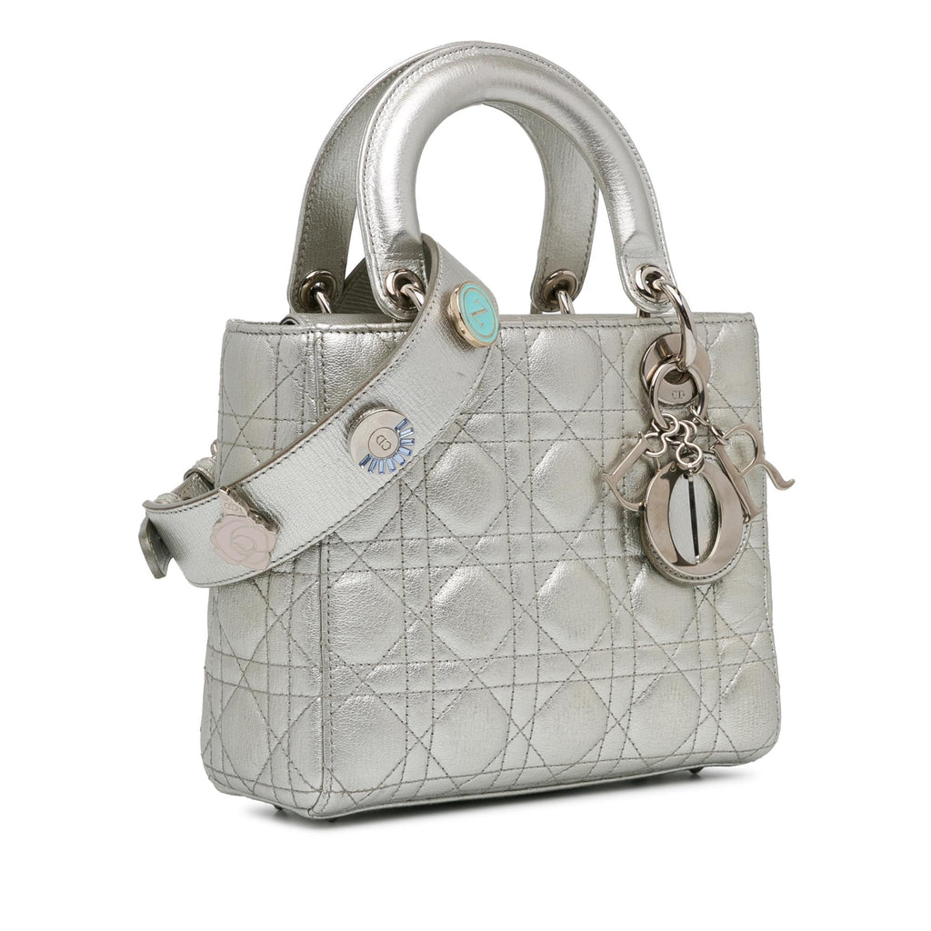 Dior Small Lambskin Cannage My Lady Dior Lucky Badges (SHG-Jg6k3E)