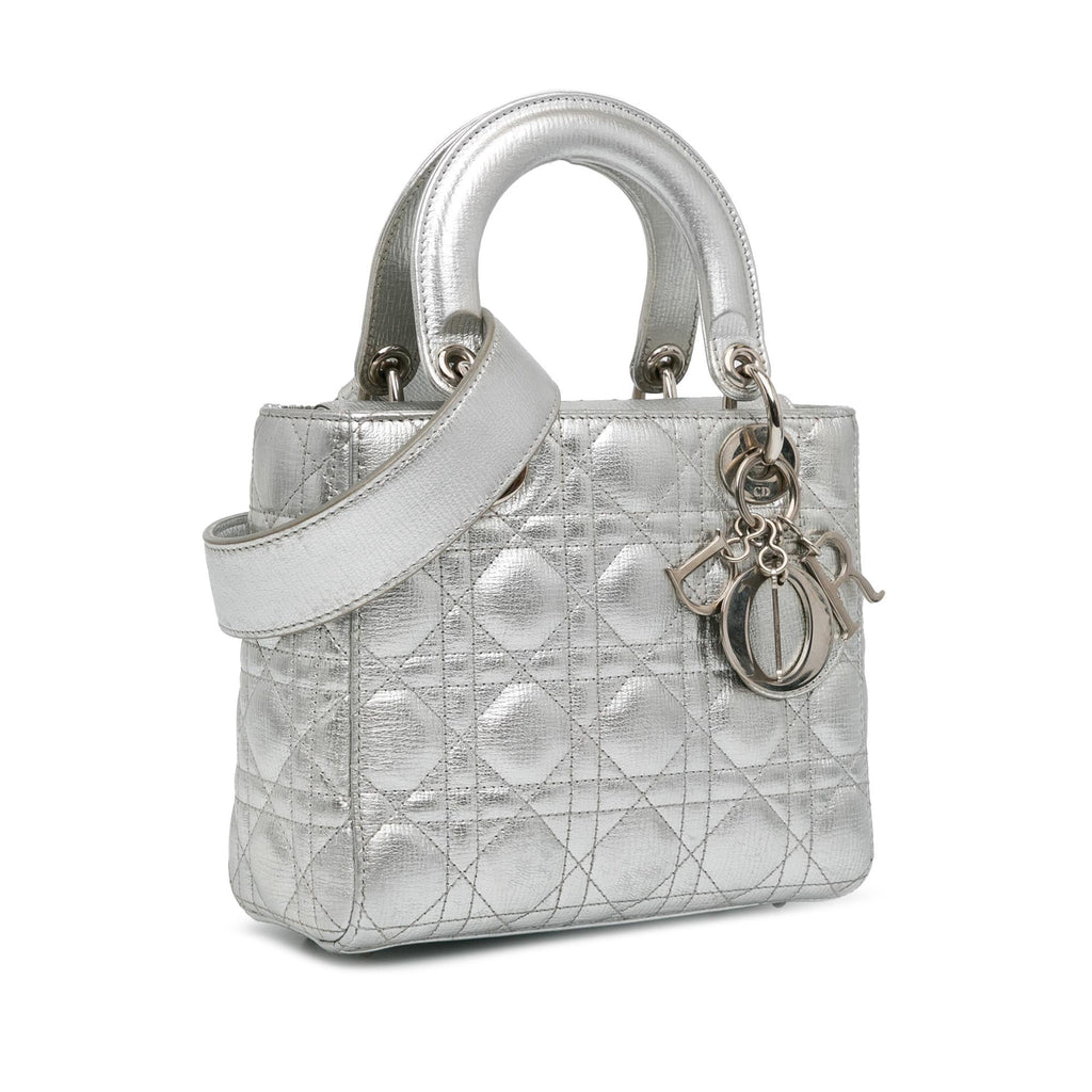 Dior Small Lambskin Cannage My Lady Dior Lucky Badges (SHG-uMPFtg)