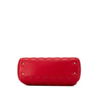 Dior Small Lambskin Cannage Soft Zipped Shopping Tote (SHG-AncejF)