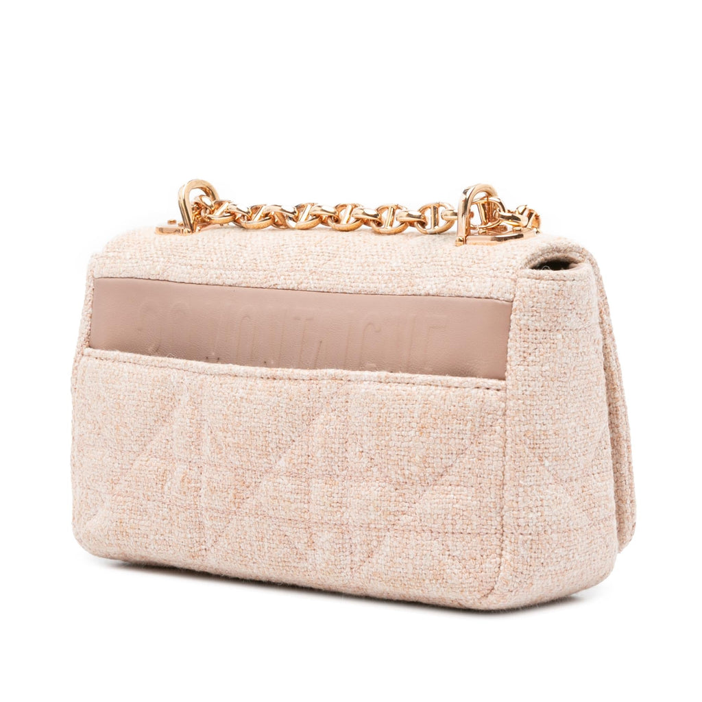 Dior Small Linen Macrocannage Caro Bag (SHG-COqsZq)