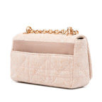 Dior Small Linen Macrocannage Caro Bag (SHG-COqsZq)