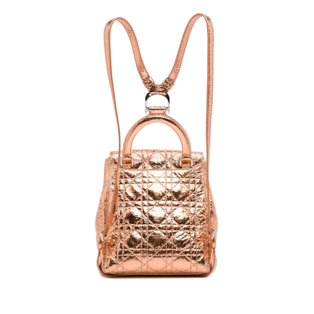 Dior Small Metallic Cannage Stardust Backpack (SHG-Ep0Yhg)