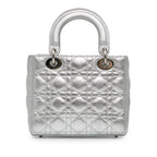 Dior Small Metallic Grained Calfskin Cannage Lucky Badges My Lady Dior (SHG-iCfjm7)
