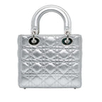 Dior Small Metallic Grained Calfskin Cannage Lucky Badges My Lady Dior (SHG-JrV0kw)