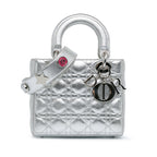Dior Small Metallic Grained Calfskin Cannage Lucky Badges My Lady Dior (SHG-paWJgo)