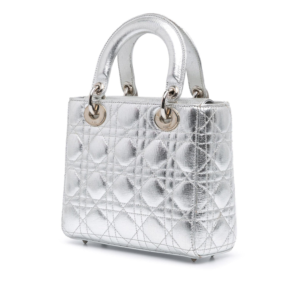 Dior Small Metallic Grained Calfskin Cannage My ABCDior Lady Dior (SHG-SxLbHN)