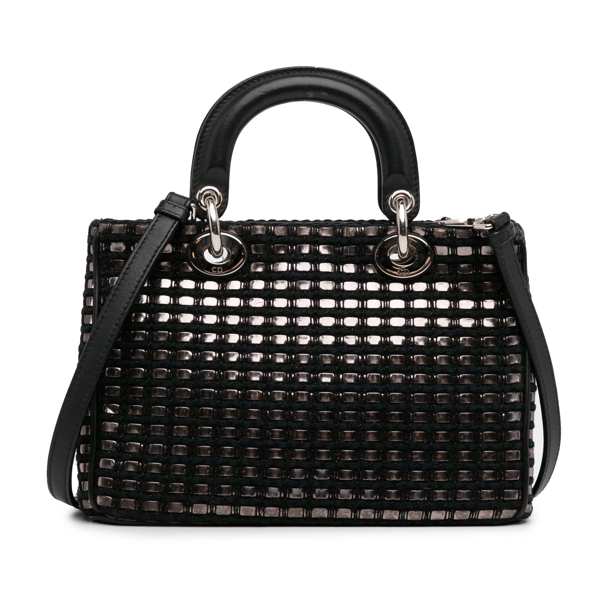 Dior Small Metallic Tweed Lady Dior (SHG-IKtPxQ)