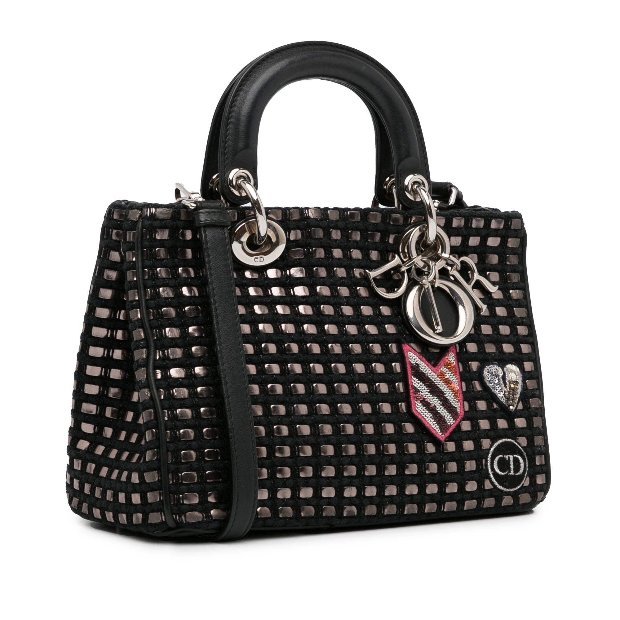 Dior Small Metallic Tweed Lady Dior (SHG-IKtPxQ)