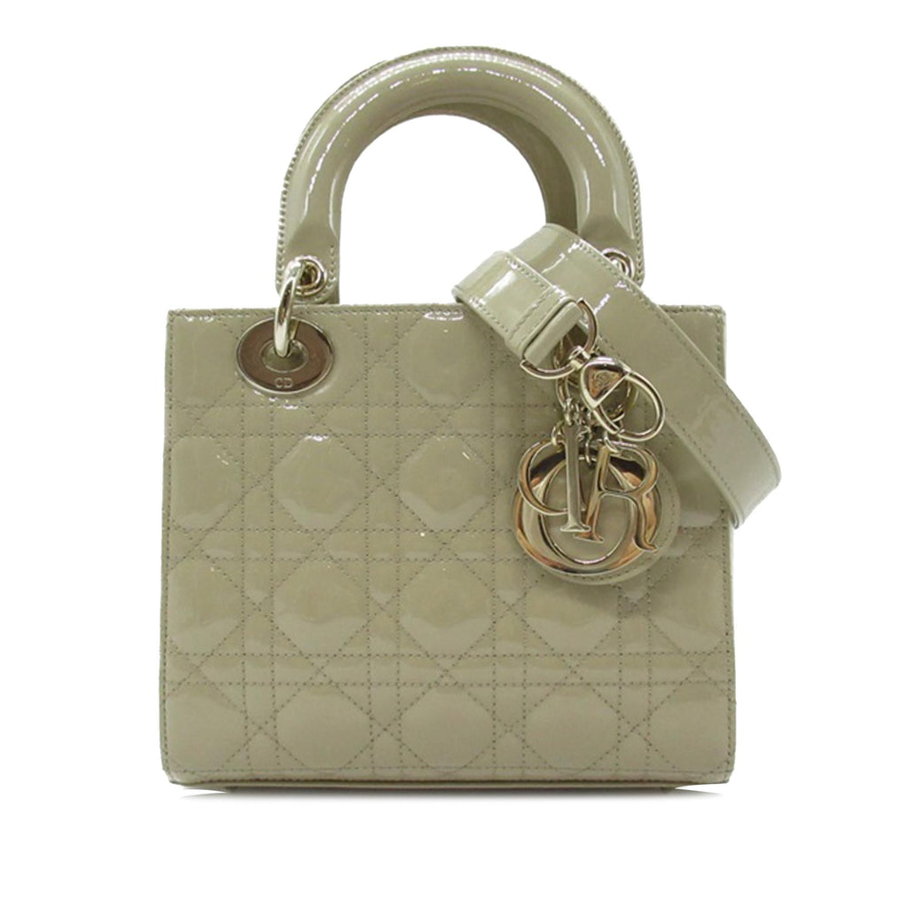 Dior Small Patent Cannage Lady Dior (SHG-1heHRx)