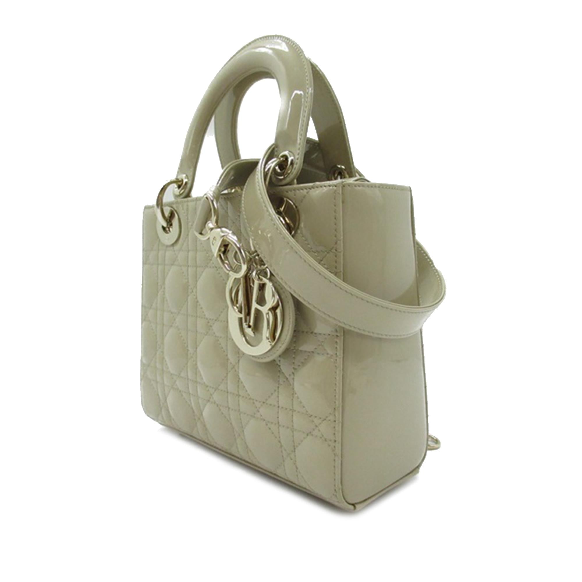 Dior Small Patent Cannage Lady Dior (SHG-1heHRx)