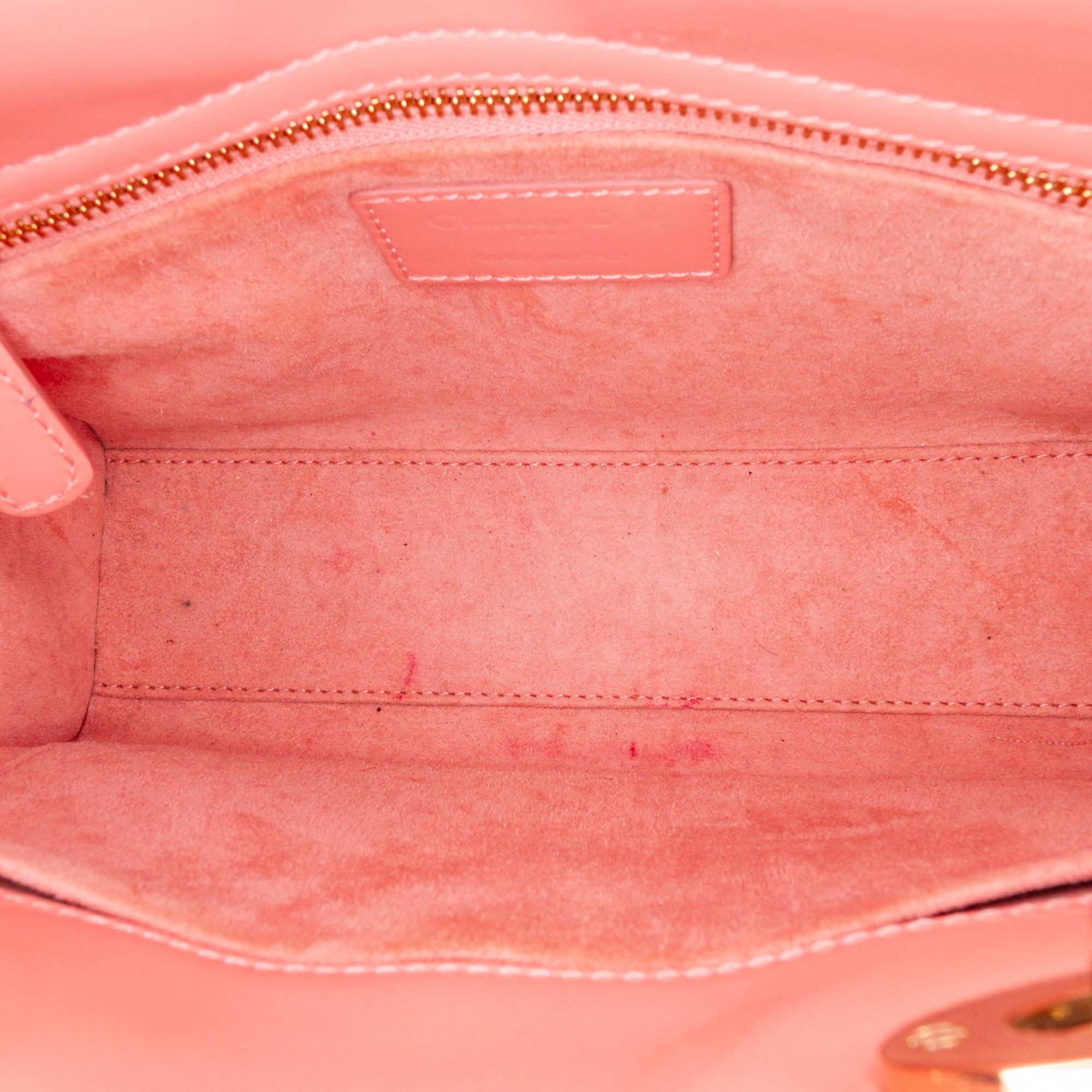 Dior Small Patent Cannage Lady Dior (SHG-HTLWD6)