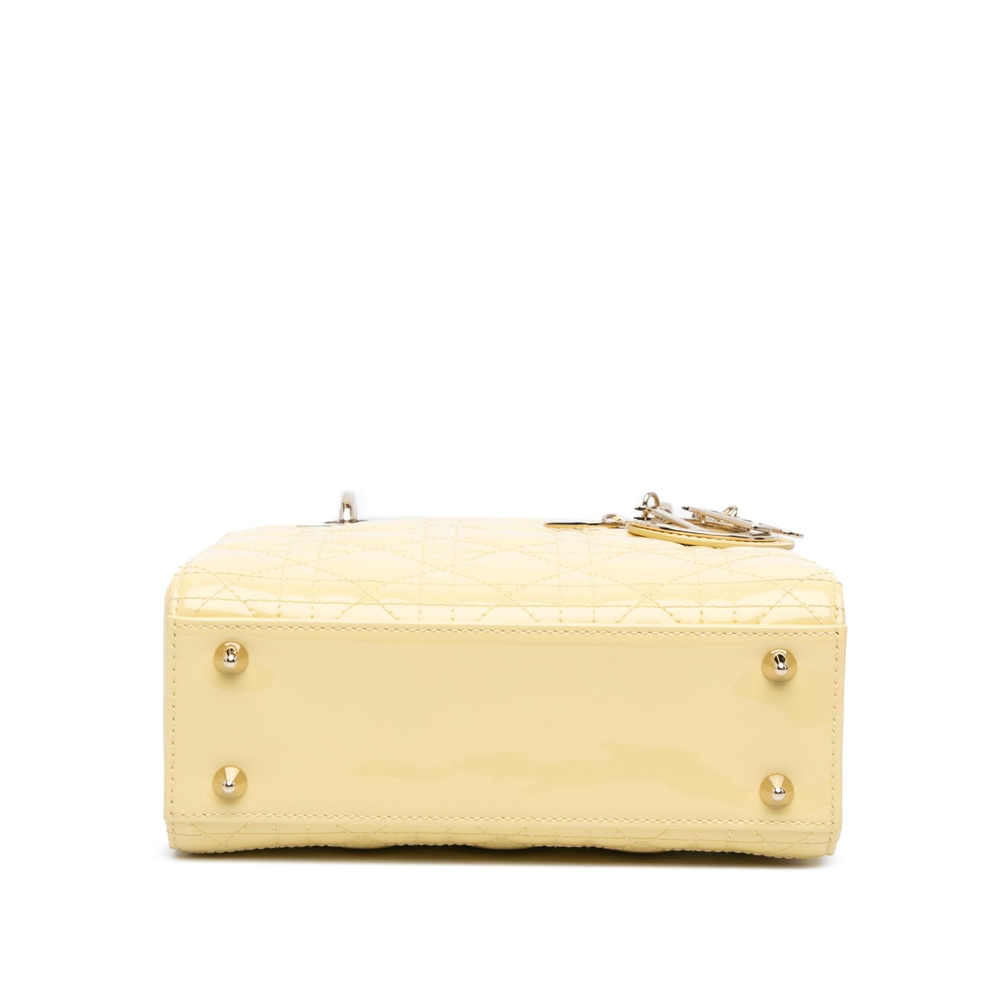 Dior Small Patent Cannage Lady Dior (SHG-KgozhJ)