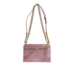 Dior Small Studded Metallic Patent Diorama Flap (SHG-d9sLuM)