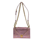 Dior Small Studded Metallic Patent Diorama Flap (SHG-d9sLuM)