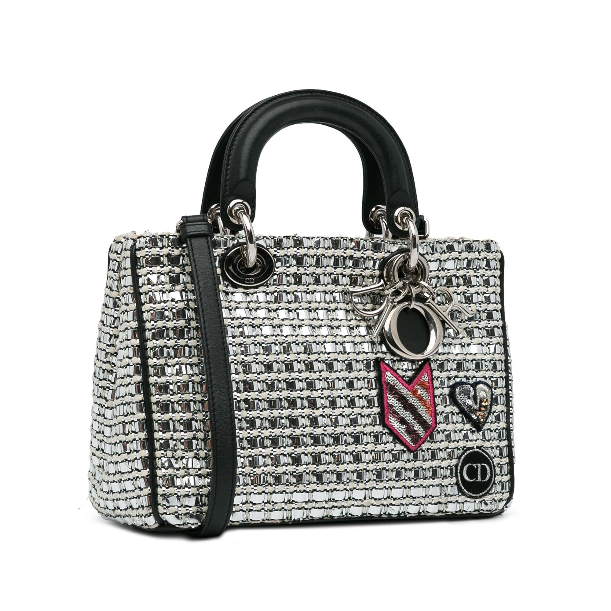 Dior Small Tweed Patch Diorissimo Tote (SHG-hqcpJo)