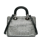 Dior Small Tweed Patch Diorissimo Tote (SHG-hqcpJo)