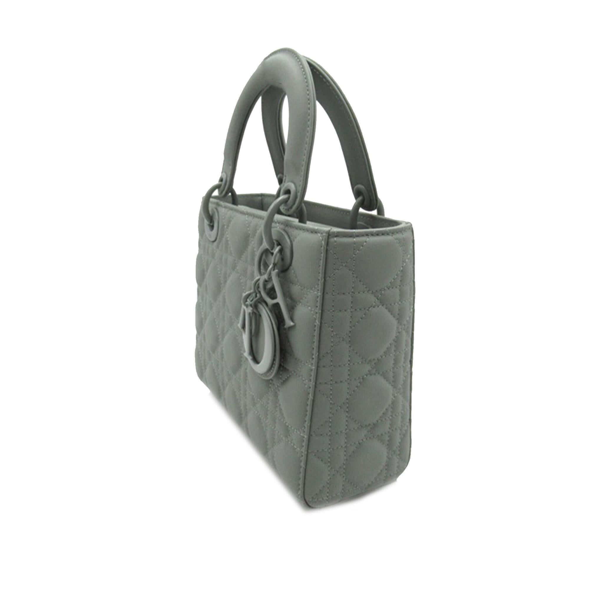 Dior Small Ultra Matte Calfskin Cannage My ABCDior Lady Dior (SHG-QB5aPD)